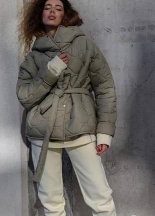 Зимняя куртка хаки куртка украинского производителя2 фото
