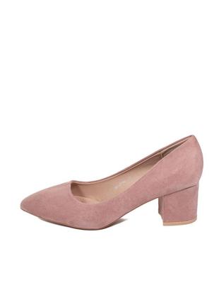 Туфли на каблуках с узким носком эко замша красные черные розовые3 фото