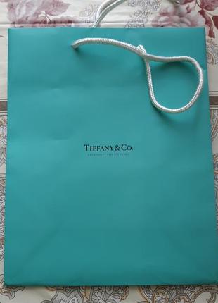Пакет від ювелірної прикраси tiffani&co.