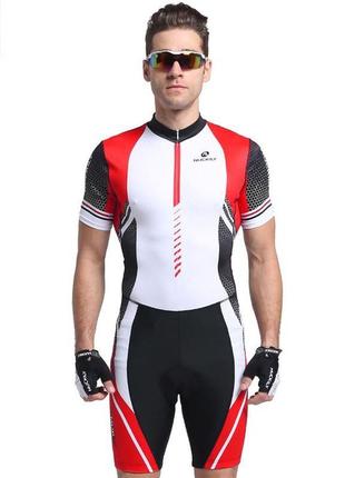 Велокостюм nuckily summer men's triathlon suit short sleeve cycling suit для триатлона (3xl)