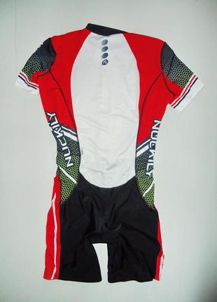 Велокостюм nuckily summer men's triathlon suit short sleeve cycling suit для триатлона (3xl)4 фото