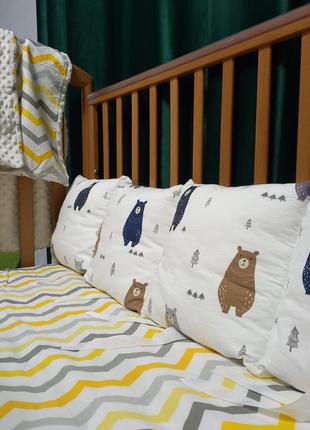 Дитяче ліжечко pali zoo+ матрац+ бортики1 фото