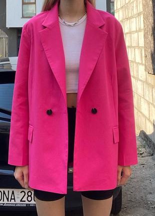 Пиджак ярко розовый romashka