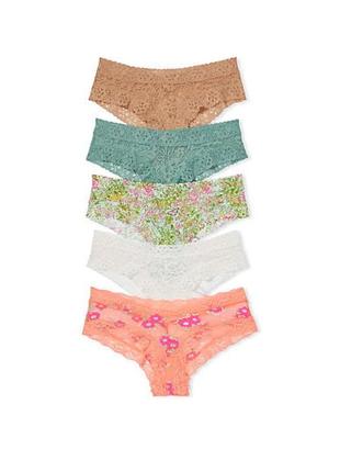 Акція від 3х шт мережеві трусики чікі ххл victoria's secret виктория сикрет вікторія сікрет оригінал