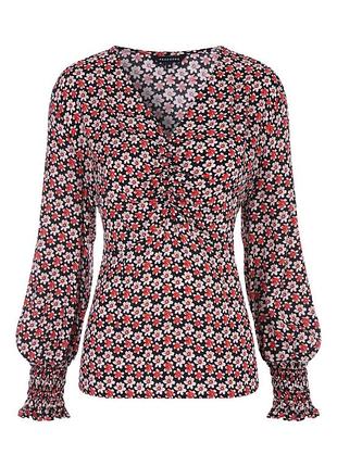 Квіткова блуза з віскози peacocks 🛍️1+1=3🛍️