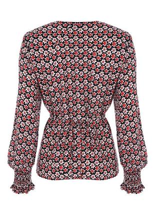 Квіткова блуза з віскози peacocks 🛍️1+1=3🛍️3 фото