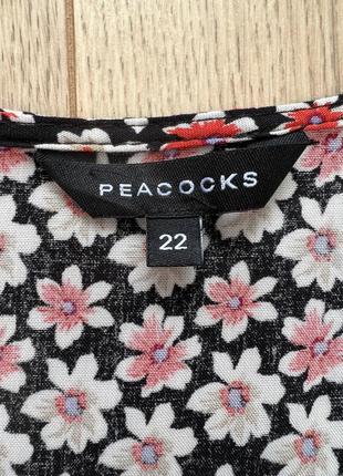 Квіткова блуза з віскози peacocks 🛍️1+1=3🛍️6 фото