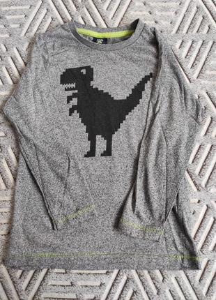 Лонгслив с динозавром, футболка с длинным рукавом
