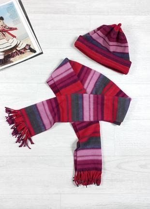 Шапка и шарф комплект флисовый bhs1 фото