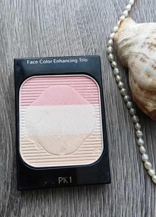 Румяна-трио шелковые с сиянием shiseido face color enhancing trio pk1 lychee2 фото