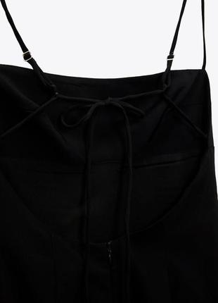 Черное платье zara платье с открытой спиной3 фото