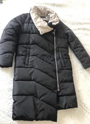 Зимова подовжена куртка, пальто mohito 36р s.1 фото