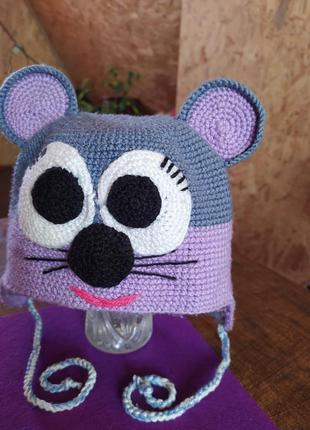Шапка "мишка" handmade 2