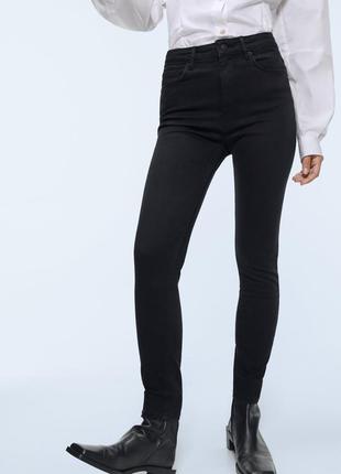 Джинсы узкие скинни zara джинсы zara premium high waist revolve black