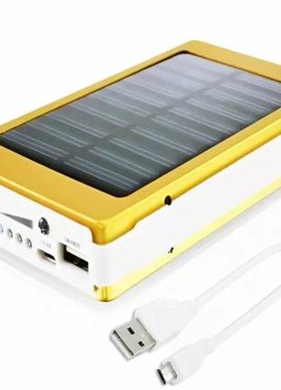 Power bank 30000mah аккумулятор для телефона зарядки от солнца с солнечной батареей trend2 фото