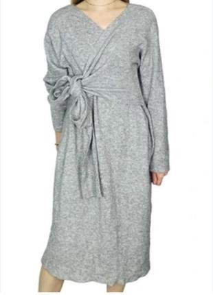 Стильна сіра сукня плаття міді бренд pepsi10 фото