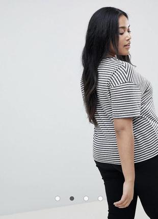 Смугаста футболка asos curve  28р 🛍️1+1=3🛍️2 фото