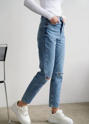 Джинси zara, штани, брюки, джинсы, штаны, рваные джинсы1 фото