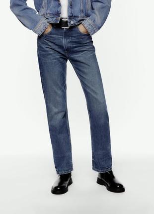 Zara джинси прямі straight fit