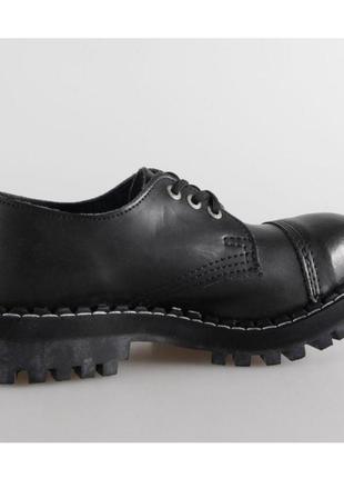 Туфли гады steel 101/102/o leather original black унисекс сталь стильный стальной носок железо platf2 фото