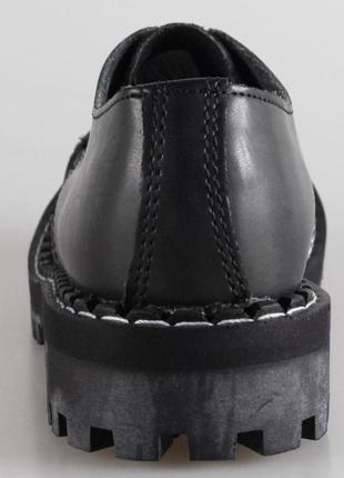 Туфли гады steel 101/102/o leather original black унисекс сталь стильный стальной носок железо platf4 фото