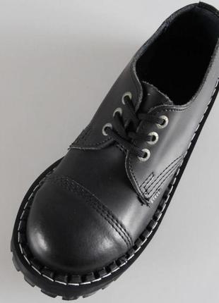 Туфли гады steel 101/102/o leather original black унисекс сталь стильный стальной носок железо platf5 фото