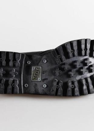 Туфли гады steel 101/102/o leather original black унисекс сталь стильный стальной носок железо platf6 фото