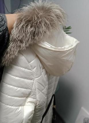 Зимняя курточка с настоящим мехом.2 фото