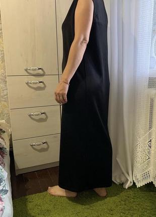 Платье миди черное3 фото