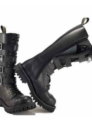 Черевики чоботи steel original black жіночі чоловічі рок взуття☝️5 фото