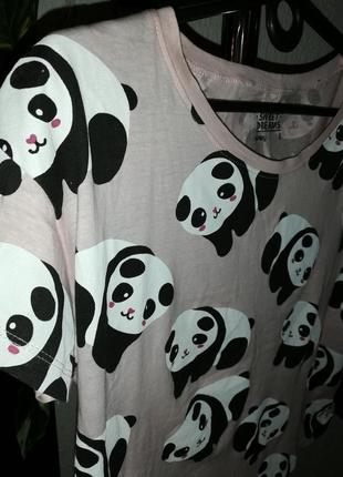 Акция - 3 дня!пижама с шортами панды розовая3 фото