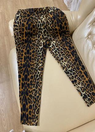 Леопардовые брюки1 фото