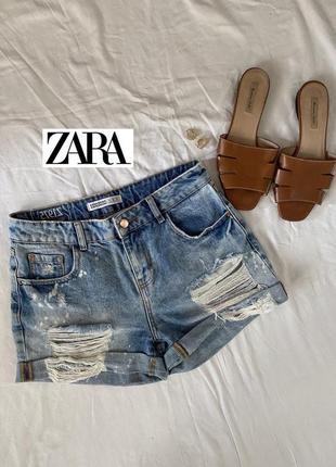 Джинсовые шорты zara