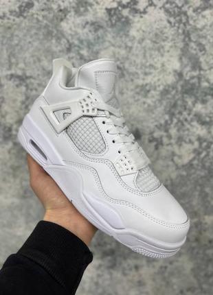 Кросівки air jordan retro 4 all white