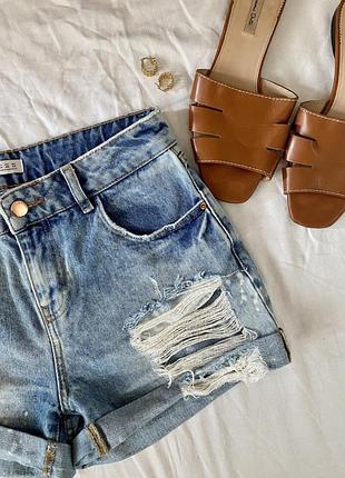 Джинсовые шорты zara 2