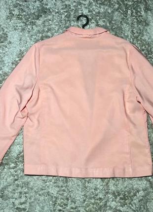 Пиджак персикового цвета, размер 2хл4 фото