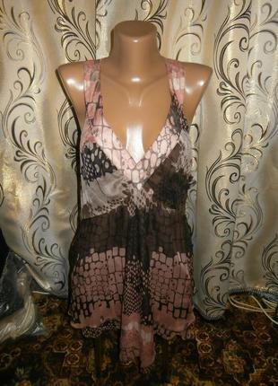 Дуже красива шовкова маєчка на пишні форми next