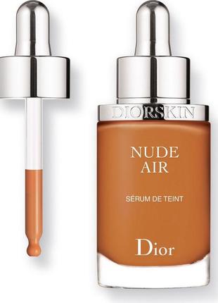 Тональна сироватка dior diorskin nude air foundation serum spf 25 тон 050 dark beige