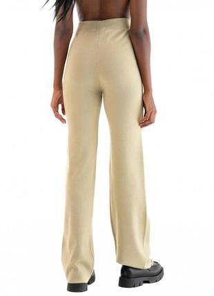 Брюки палаццо,трикотажные женские брюки,штаны из завышенной талией3 фото