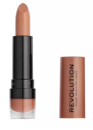 Makeup revolution matte lipstick матова помада для губ 121 head turner 3,5мл