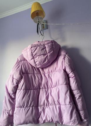 Зимняя куртка gap лиловая3 фото