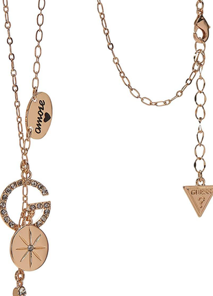 Колье бренда guess charm los angeles с подвесками