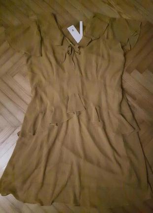 Новое шифоновое платье от lost ink! p.-48! батал