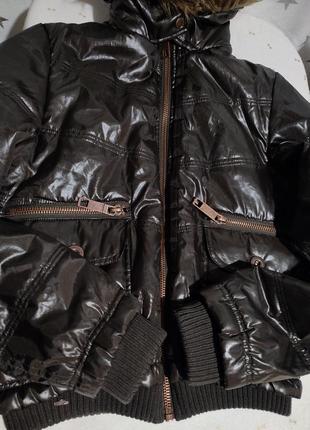 Куртка laura scott колір шоколад7 фото