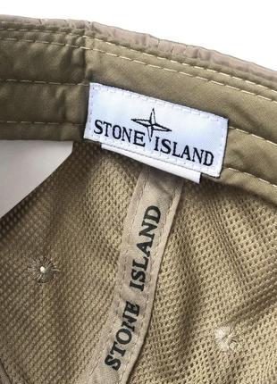 Кепка stone island песочная женская / мужская5 фото