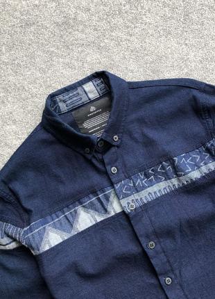 Шикарна сорочка einstoffen cotton shirt blue patagonia2 фото