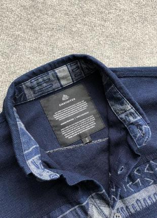 Шикарна сорочка einstoffen cotton shirt blue patagonia6 фото