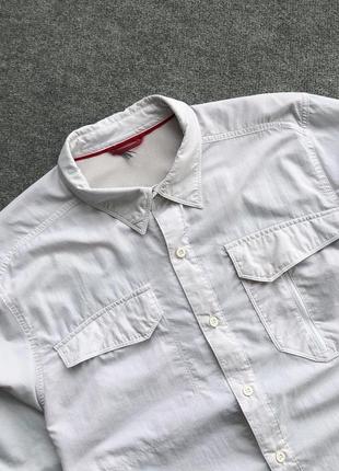 Шикарна сорочка оверширт the north face nylon pocket shirt white2 фото