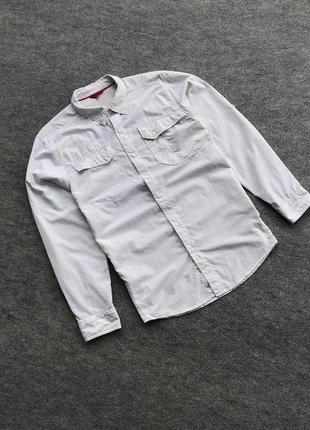 Шикарна сорочка оверширт the north face nylon pocket shirt white1 фото