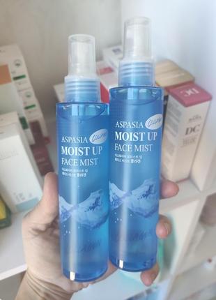Укрепляющий тоник-мист с коллагеном aspasia moist up face mist collagen 150 ml корея2 фото